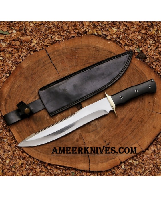 D2 Steel Hunting Bowie Knife | Best Outdoor Knife | Hunting Knife | Best Gift For Him| D2B-110