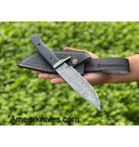  Custom HAND FORGED DAMASCUS Steel | Hunting Knife |SKINNING KNIFE | AMEERKNIVES| AK-915