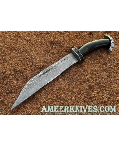 ONE OF KIND DAMASCUS Steel | SEAX KNIFE | Hunting Knife |  BIRTHDAY GIFT | AMEERKNIVES| AK-917