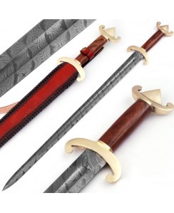 DOUBLE HANDLED  | VIKING SWORD | GIFT FOR HIM | AMEERKNIVES |- SW-203
