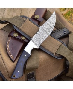 CUSTOM HANDMADE DAMASCUS HUNTING KNIFE | BOWIE KNIFE | GIFT FOR HIM| AK-900