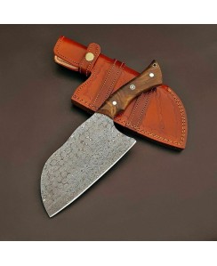Personalized Damascus Steel | Cleaver| Chopper|  Kitchen Knife| best gift for him| CC-504